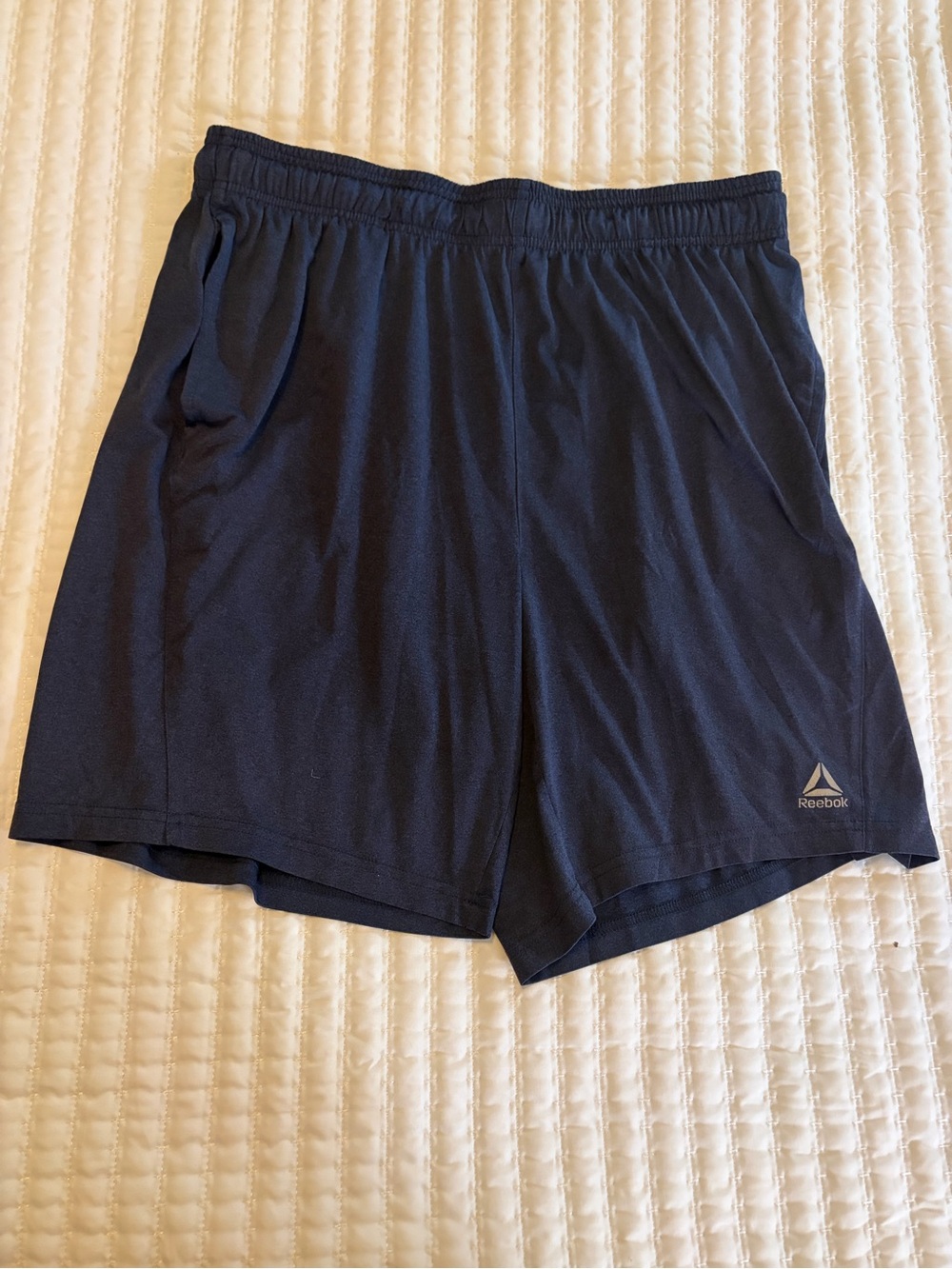 Reebok Men's Dark Navy Athletic Shorts